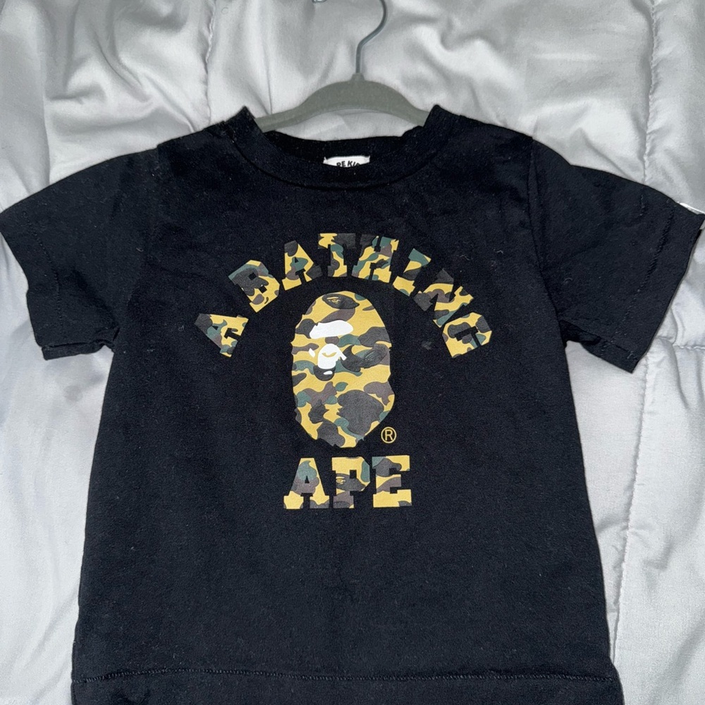 Bape Black and Green Short Sleeve Tees